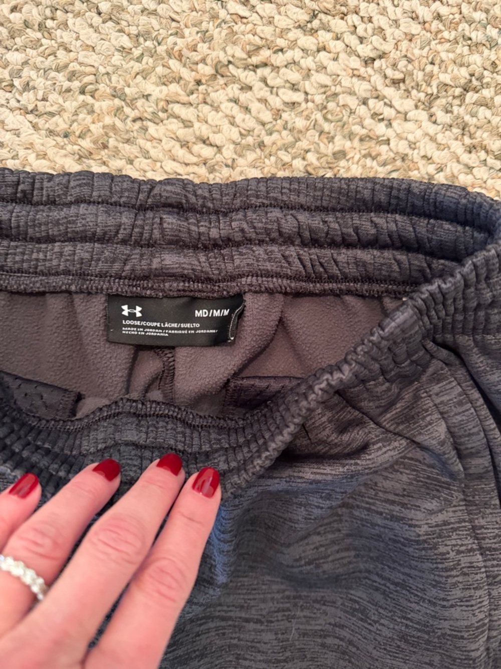 Under Armour Mens Sweatpants Duo — Light and Dark Grey- size M - Picture 4 of 12